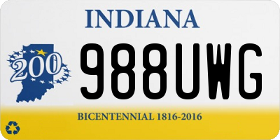 IN license plate 988UWG