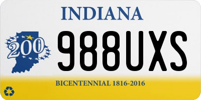 IN license plate 988UXS