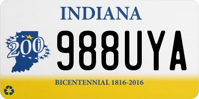 IN license plate 988UYA