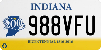 IN license plate 988VFU