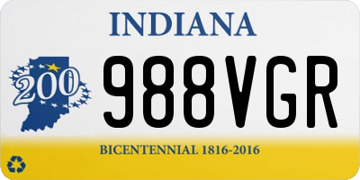 IN license plate 988VGR