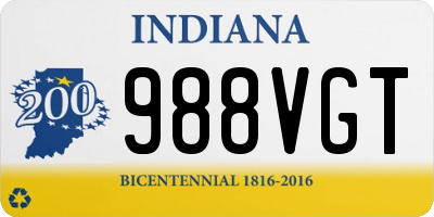 IN license plate 988VGT