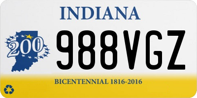 IN license plate 988VGZ