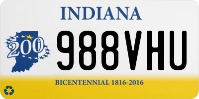 IN license plate 988VHU