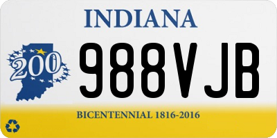 IN license plate 988VJB