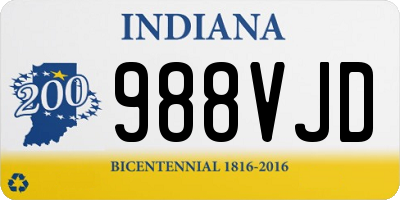 IN license plate 988VJD