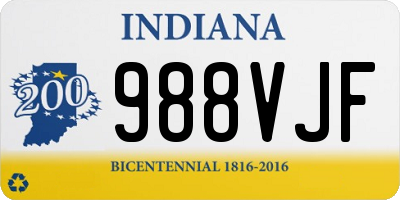 IN license plate 988VJF