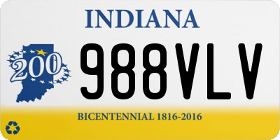 IN license plate 988VLV