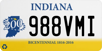 IN license plate 988VMI