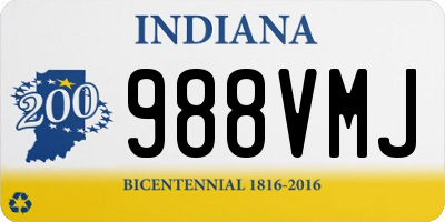 IN license plate 988VMJ