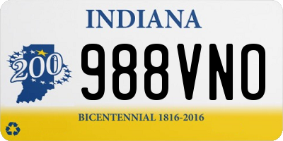 IN license plate 988VNO