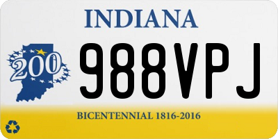 IN license plate 988VPJ