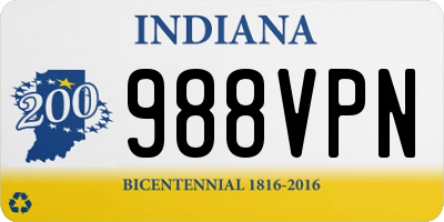 IN license plate 988VPN