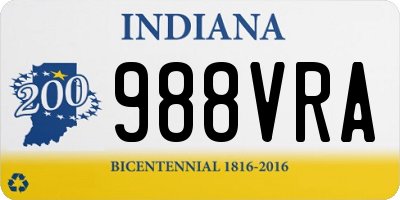 IN license plate 988VRA