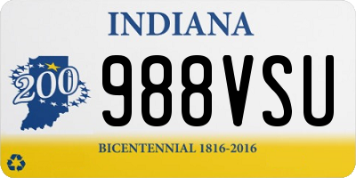 IN license plate 988VSU