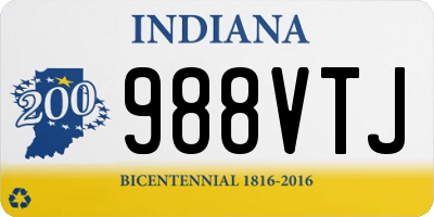 IN license plate 988VTJ