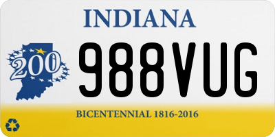 IN license plate 988VUG