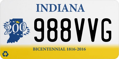 IN license plate 988VVG