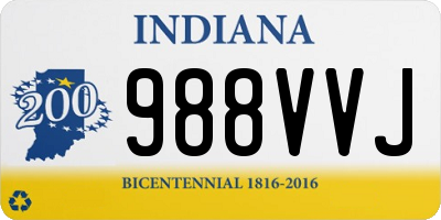 IN license plate 988VVJ