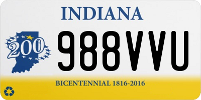 IN license plate 988VVU