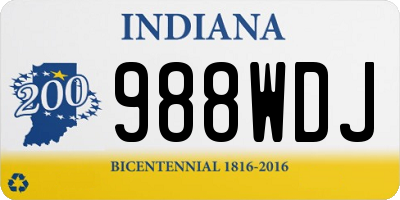 IN license plate 988WDJ