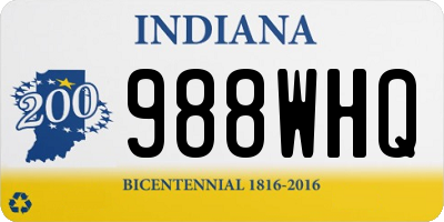 IN license plate 988WHQ