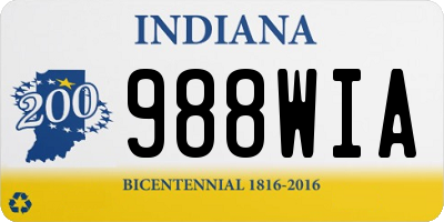 IN license plate 988WIA