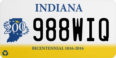 IN license plate 988WIQ