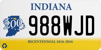 IN license plate 988WJD