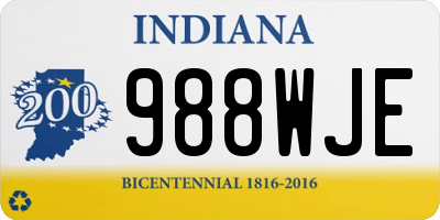 IN license plate 988WJE