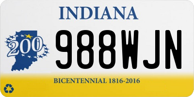 IN license plate 988WJN