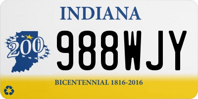 IN license plate 988WJY