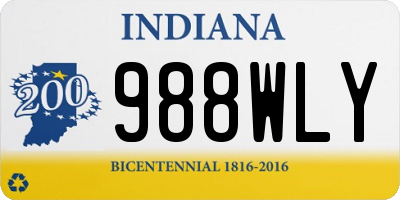 IN license plate 988WLY