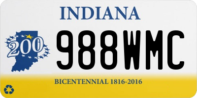 IN license plate 988WMC