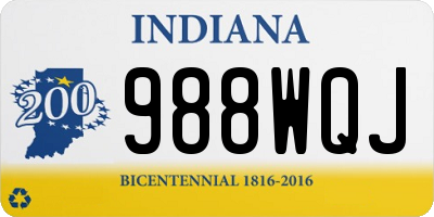IN license plate 988WQJ
