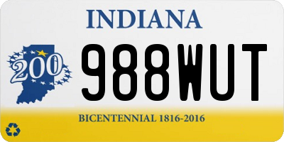 IN license plate 988WUT