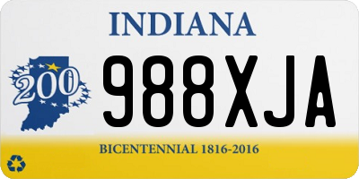 IN license plate 988XJA