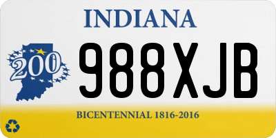 IN license plate 988XJB