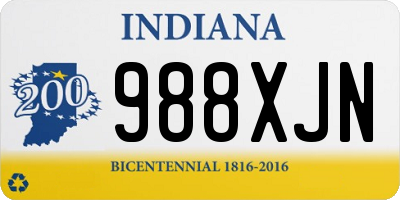 IN license plate 988XJN