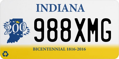 IN license plate 988XMG