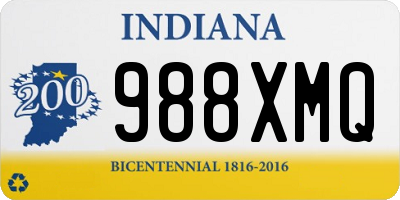 IN license plate 988XMQ