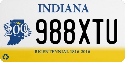 IN license plate 988XTU