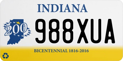 IN license plate 988XUA