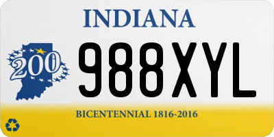 IN license plate 988XYL