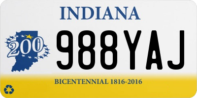 IN license plate 988YAJ