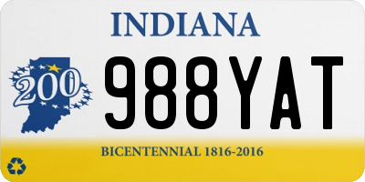 IN license plate 988YAT