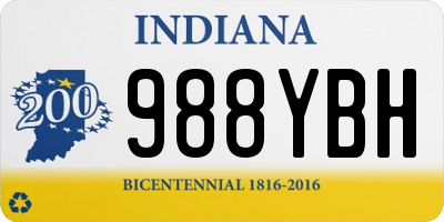 IN license plate 988YBH