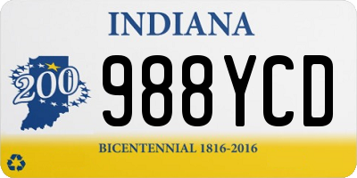 IN license plate 988YCD