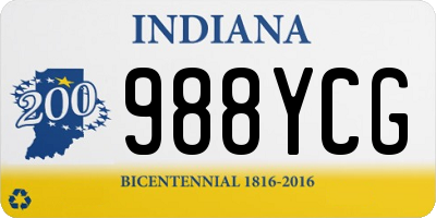 IN license plate 988YCG