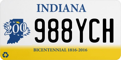 IN license plate 988YCH